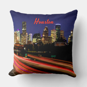 Coussin Ligne Skyline de Houston Texas City