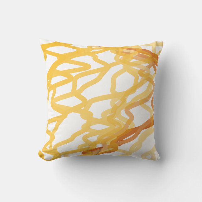 Coussin Lignes Abstraites peintes (Recto)