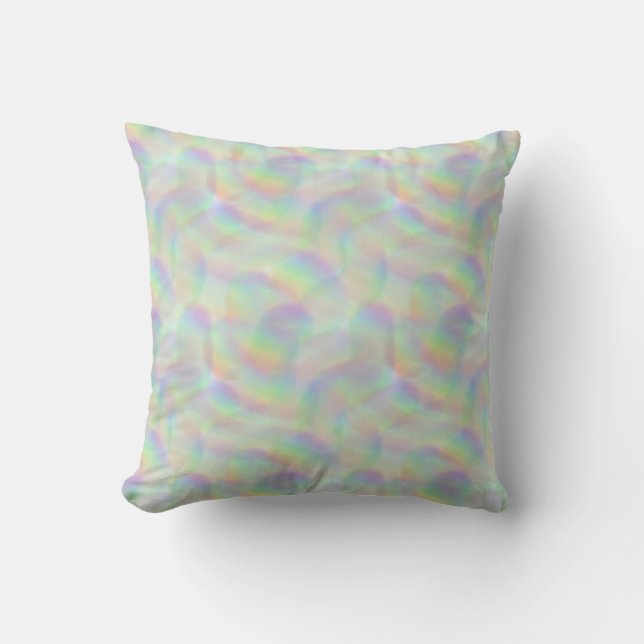 Coussin lignes arc-en-ciel (Recto)