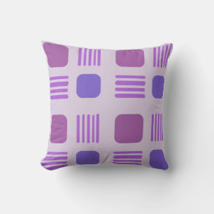 Coussin Lignes Carrés Modernes Du Milieu Du Siècle Clair V