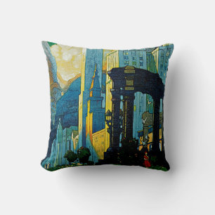 Coussin Lignes centrales de New York de ~ de Chicago