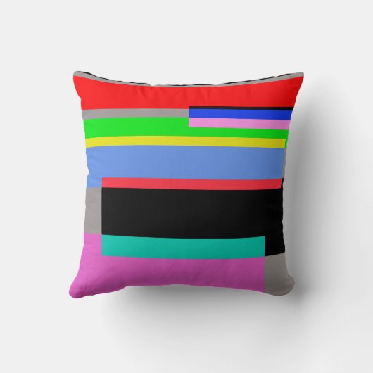 Coussin Lignes colorées (Verso)