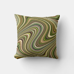 Coussin Lignes courbes multicolores cool