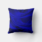 Coussin Lignes de vague abstraites (Verso)