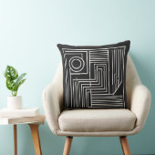 Coussin Lignes d'orbite structurées (Chaise)