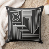 Coussin Lignes d'orbite structurées (Couverture)