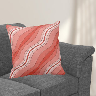 Coussin Lignes en couches dans les nuances de l'oreiller à