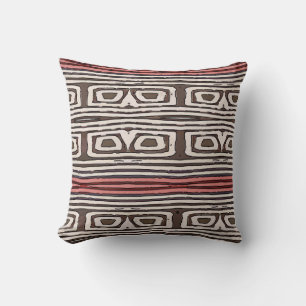 Coussin Lignes et yeux Abstraits