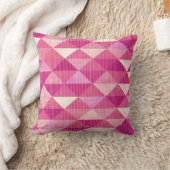 Coussin Lignes modernes fuschia géométrique de | (Couverture)