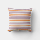 Coussin Lignes modernes violettes, orange, blanches dans l (Recto)