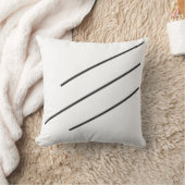 Coussin Lignes noires inclinées (Couverture)