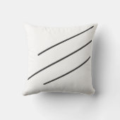 Coussin Lignes noires inclinées (Verso)