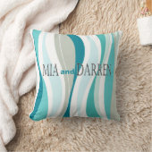 Coussin Lignes sinueuses concepteur d'aqua (Couverture)