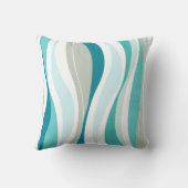 Coussin Lignes sinueuses concepteur d'aqua (Verso)