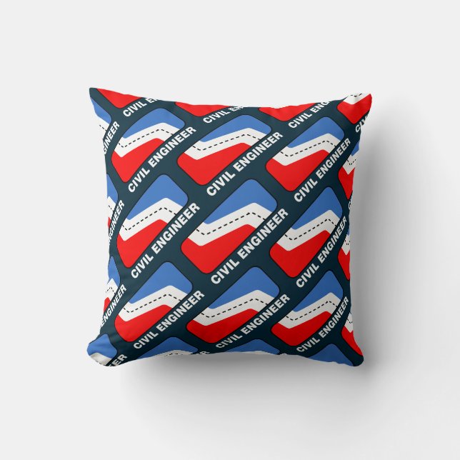 Coussin Ligue du génie civil (Recto)