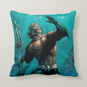 Coussin Ligue Justice #10 Aquaman Noyé Variant de Terre