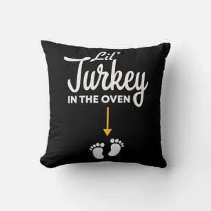 Coussin Lil' Turquie Dans Le Four Grossesse Thanksgiving
