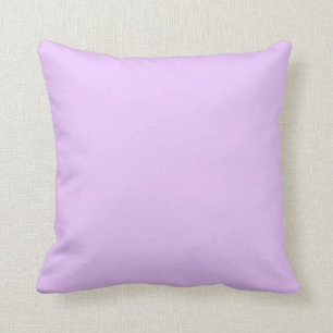 Coussin Lilac, couleur lilas pastel uni