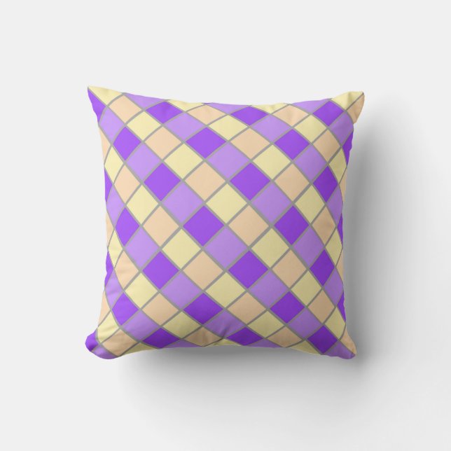 Coussin Lilac et Peach (Recto)