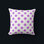 Coussin Lilac et pois blancs<br><div class="desc">Lilac et pois blancs</div>