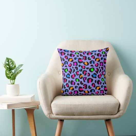 Coussin Lilac Leopard Cushion (Chaise)