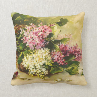 Coussin Lilacs dans une corbeille de Catherine Klein