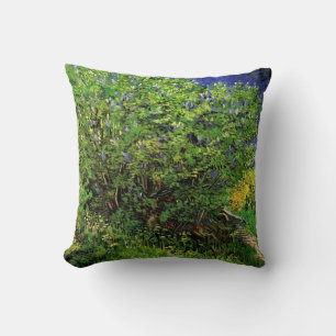 Coussin Lilacs de Vincent van Gogh, Fleurs de Jardin Vinta