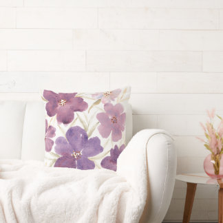 Coussin Lilas en acuarela