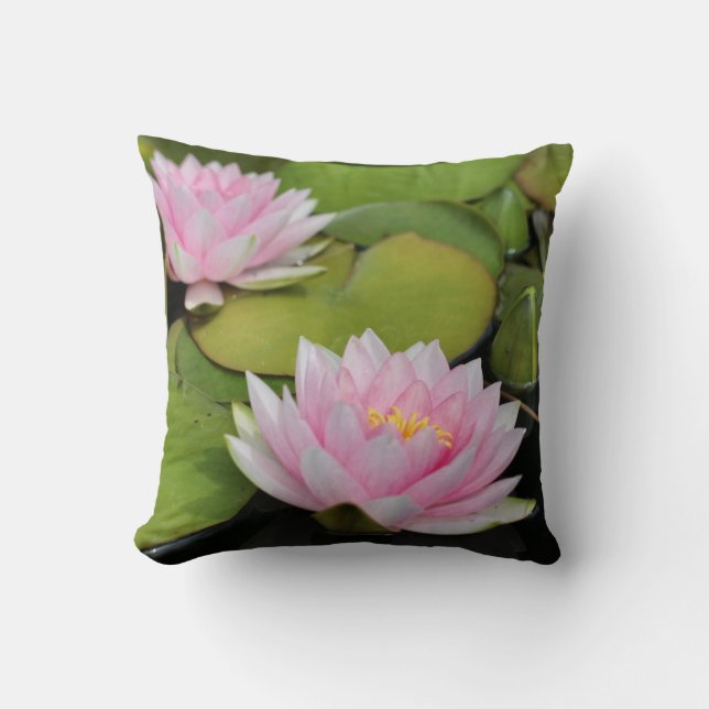 Coussin Lillies d'eau (Recto)