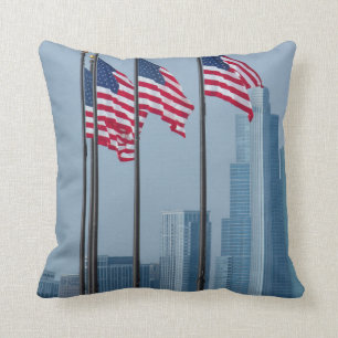 Coussin L'Illinois, Chicago. Le pilier de marine, USA