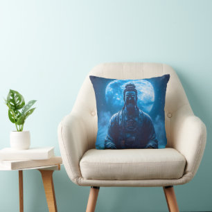 Coussin L'illumination en bleu