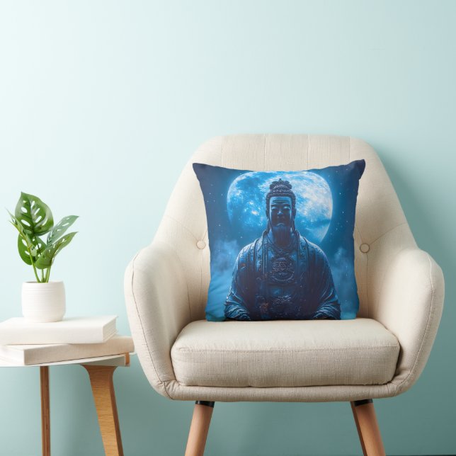 Coussin L'illumination en bleu (Chaise)