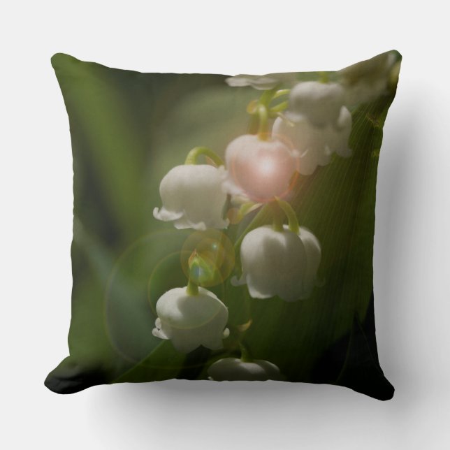 Coussin Lily De La Vallée Florale (Recto)