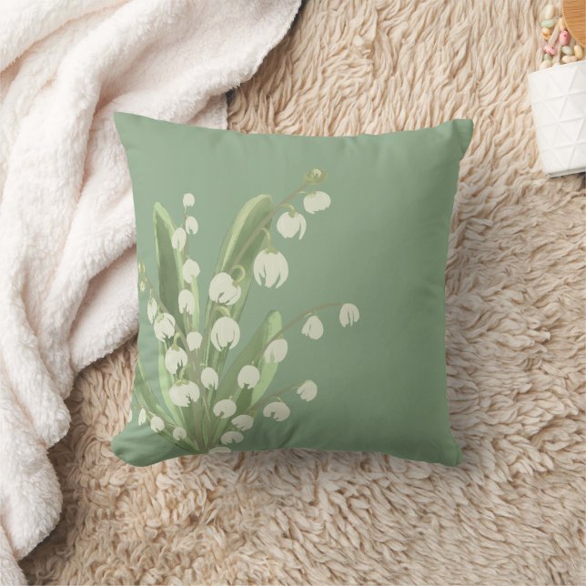 Coussin Lily De La Vallée Florale (Couverture)