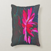 Coussin Lily d'eau rose chaud avec des pots design (Devant(Vertical))