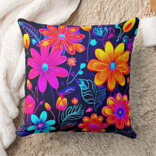 Coussin L'Imaginaire floral de Neon