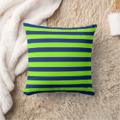 Coussin Lime Green Dark Blue Nom Grandes (Couverture)