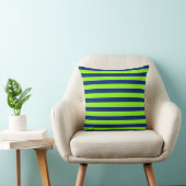 Coussin Lime Green Dark Blue Nom Grandes (Chaise)