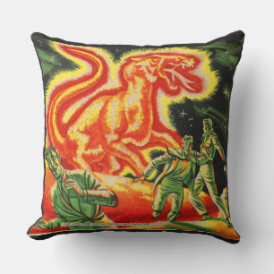 Coussin L'impression du monstre de la soucoupe volante