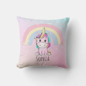 Coussin Lindo Unicornio Acuarela Multicolor  (Recto)