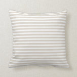 Coussin Linge Bbeige et blanc Grandes Nautiques<br><div class="desc">Motif à bande horizontale marine de préparation mignonne. Cliquez sur Customiser pour ajouter du texte et des images pour créer votre propre design unique d'un genre unique !</div>