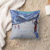 Coussin L'instructeur Mottaret de ski (Couverture)