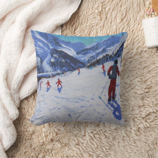 Coussin L'instructeur Mottaret de ski (Couverture)