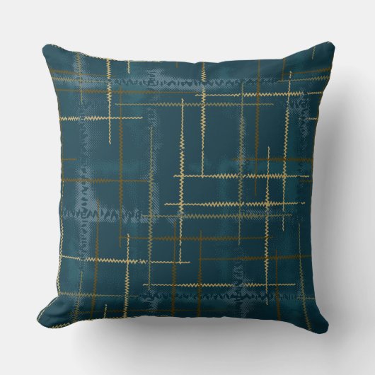 Coussin L'intersection de lignes et de formes crée une tex (Recto)