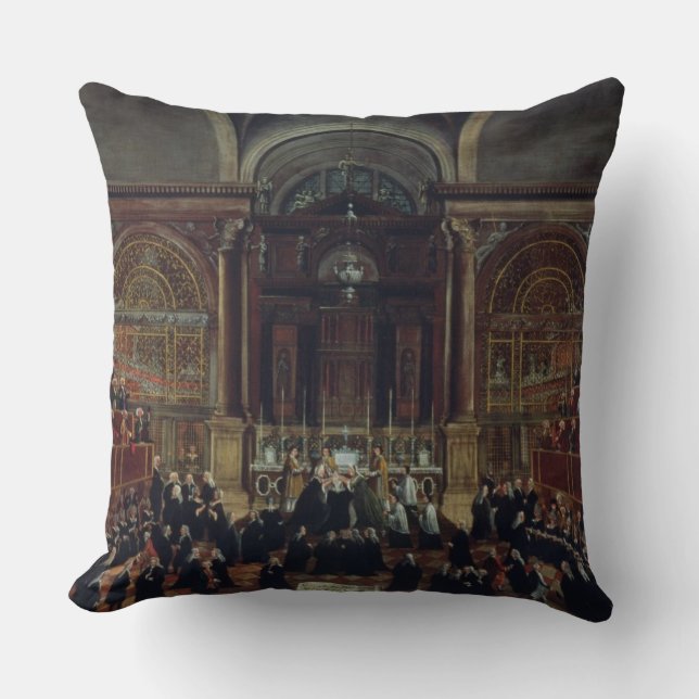 Coussin L'investiture d'un monarque dans San Lorenzo (Recto)