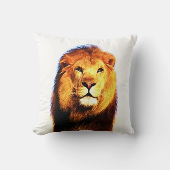 Coussin Lion American MoJo (Recto)