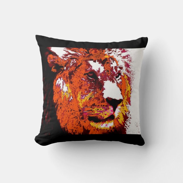 Coussin Lion American MoJo (Recto)
