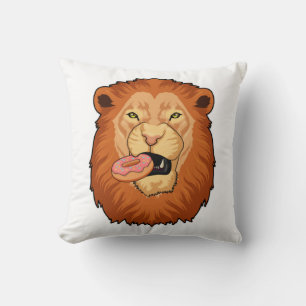 Coussin Lion avec Donut