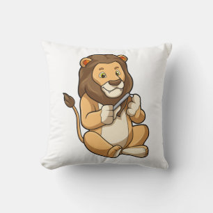Coussin Lion avec flèches à ongles