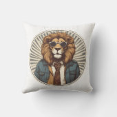 Coussin Lion avec lunettes de soleil (Verso)